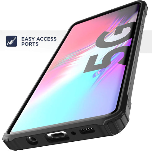 Heavy Duty Galaxy S10 5G Case (Scorpio Armor) Military Grade Rugged Protective Cover for Samsung S10 5G (Black)...