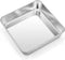 TeamFar 8 Inch Square Baking Pan, Square Cake Brownie Pan Stainless Steel for Wedding Christmas Party, Healthy & Non Toxic, Sturdy & Brushed Surfa...
