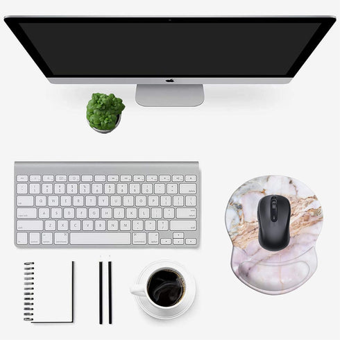 Mouse Pad with Wrist Support, Non Slip Mousepad Wrist Rest for Office, Computer, Laptop & Mac-Comfortable & Lightweight Ergonomic Support Mouse Ma...