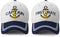 Captain Hat & First Mate | Matching Skipper Boating Baseball Caps | Nautical Marine Sailor Navy Hats...