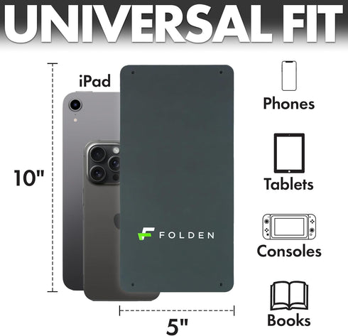 Folden Airplane Phone Holder, Foldable Cell Phone Stand Desk – Flexible Tablet and iPhone Holder for Bed, Desk, Office, Treadmill – Mobile Stand P...