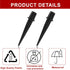 8 Pcs Solar Light Stakes Replacement, 0.62" x 5.3" Plastic Ground Stakes Pathway Lights Spike for Yard Garden Outdoor Christmas Halloween Pathway ...