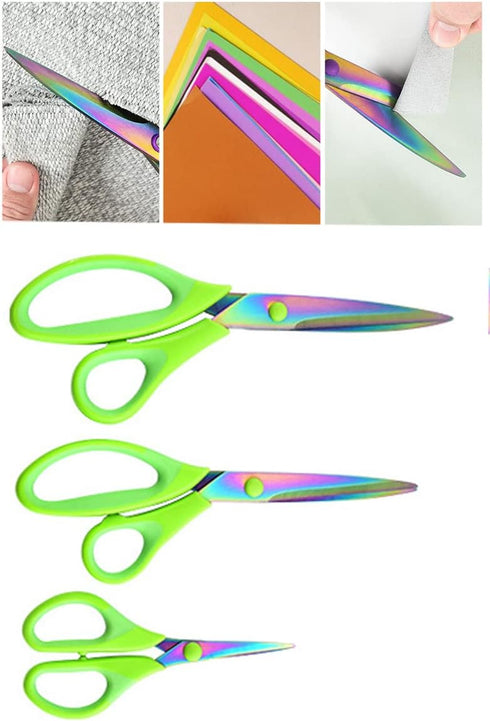 Craft Scissors Sharp Blades Fabric Scissors Rubber Soft Grip Handle Multipurpose Scissors Suitable for Sewing/Arts/Crafts/Office/School and Home (...