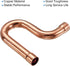 MECCANIXITY Copper P-Trap Pressure Pipe Fitting Welding Tubing Sweat Ends Plumbing Supply 19mm OD for HVAC Air Conditioning Refrigeration...