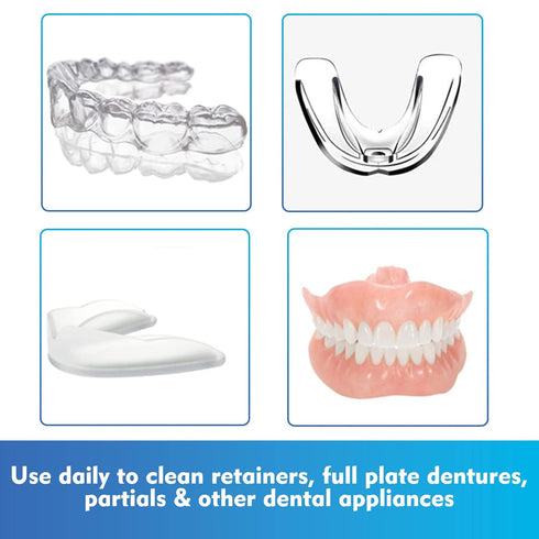 Aligner Cleaner, Denture Cleaner and Whitener Paste Foam Perfect for Sports Mouth Guard and Denture, Fast-Acting Alternative to Retainer Cleaner T...