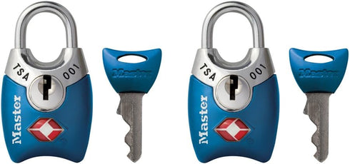 Master Lock 4689T TSA Approved Keyed Lock, 2 Pack, Colors May Vary...
