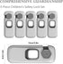 5 Pack Child Proof Refrigerator Lock, Baby Proofing Cabinet Locks, oven lock child safety, fridge lock, for Fridge, Drawers, Dishwasher, Oven, Cup...