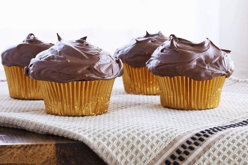 Foil Cupcake Liners Metallic Muffin Paper Cases Baking Cups Gold Sliver Rose Gold Pack of 300...