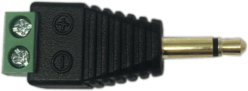 CERRXIAN 3.5mm TS Mono Male to 2 Pin Screw Terminal Female AUX Headphone Replacement Solderless Balum Converter Adapter (2-Pack)...