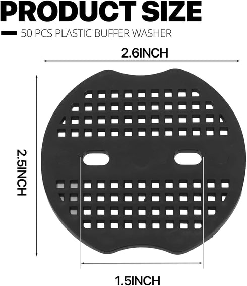 Garden Landscape Gaskets Plastic Buffer Washer, Landscape Staple Stakes Gaskets, Yard Pins Gasket for Weed Barrier Fabric, They Keep The Barrier f...
