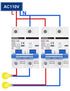 DIHOOL 100 Amp Circuit Breaker DIN Rail Mount 2 Pole AC 110V Low Voltage disconnect switch...