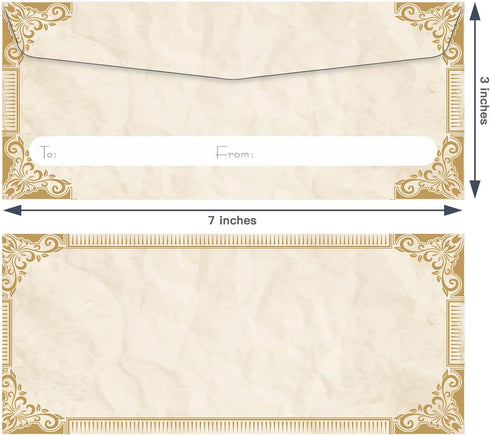 Money Envelopes for Cash Gifts, Fancy Decorative Cash Stuffing Envelopes for Birthday Graduations Budgeting Eid Mubarak Weddings, 7x3 IN, 90 Packs...