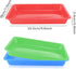Plastic Art Trays,5 Pieces Stackable Activity Crafts Organizer, Serving, Jewelry Tray for DIY Projects, Painting, Beads, Organizing Supply,5 Color...