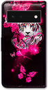 Case for Google Pixel 6, White Tiger Butterfly Leather Flip Phone Case Wallet Cover with Card Slot Holder Kickstand for Google Pixel 6...