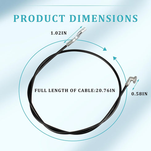 946-04396A Speed Selector Cable Fits for MTD Cub Cadet Craftsman Troy-Bilt Ryobi Yard Man Bilt 2 Stage Snowblower Snow Thrower Replaces Parts 746-...