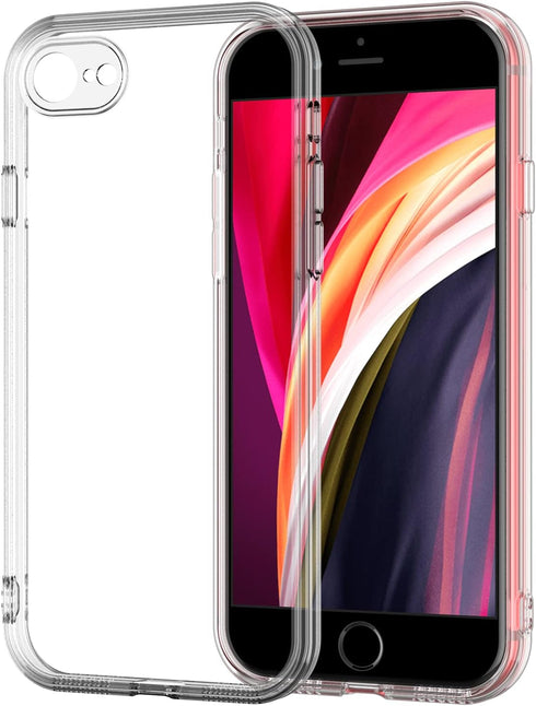 Shamo's Soft TPU Clear Case for iPhone 7, 8, SE 2nd & 3rd Gen - Slim, Flexible & Protective Cover with Enhanced Grip & Shock Absorption - Convenie...