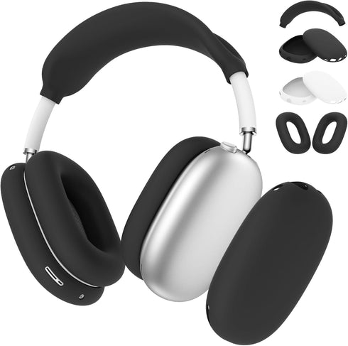 BRG 7 in 1 Silicone Case Covers for AirPods Max, Sweat-Proof Ear Pad Case Covers/Ear Cup Covers/Headband Cover for AirPods Max Headphones, Accesso...