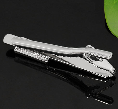 Gleamart Stainless Steel Tie Clip Cufflinks Set with Rhinestones for Men Business Necktie Pinch Clip Personalised Cufflink Set...
