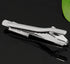 Gleamart Stainless Steel Tie Clip Cufflinks Set with Rhinestones for Men Business Necktie Pinch Clip Personalised Cufflink Set...