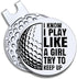 I Know I Play Like A Girl Try to Keep up Golf Ball Marker with Magnetic Hat Clip,Funny Golf Gift for Woman...