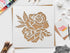 Rose Stencil | DIY Stencils for Artistic Projects | Floral Design | 10x10 Inch Flower Stencil...