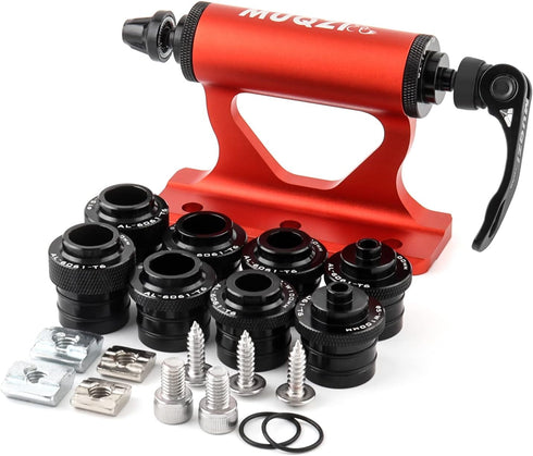 MUQZI Quick Release Fork Mount, Bike Car Roof Mount Rack Road Bicycle Fork Block Thru Axle Wheel Holder, Truck Bed Fork Mount with Installation Ad...