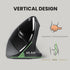 Perixx PERIMICE-713 Wireless Ergonomic Vertical Mouse - 800/1200/1600 DPI - Right Handed - Recommended with RSI User...
