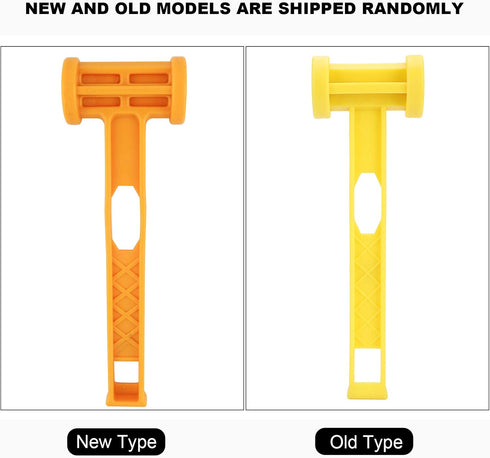 Tent Accessories Stakes Kit for Camping Hiking Fishing,Portable Plastic Mallet Ground Nails Hammer Tent Peg Lightweight Tools Outdoor Camping Acce...