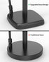 Paper Towel Holder Countertop Black, Paper Towel Dispenser Standing Weighted Base Non-Slip, Spring Arm Fit Most Size Paper Roll, Stainless Steel P...