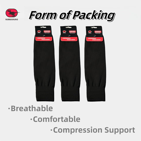 3 PACK Light Compression Calf Leg Sleeves knee sleeves for men and women for Running Soccer Cycling...