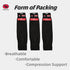 3 PACK Light Compression Calf Leg Sleeves knee sleeves for men and women for Running Soccer Cycling...