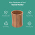 Bamboo Kitchen Counter Utensil Crock Holder Caddy (Natural Large)...