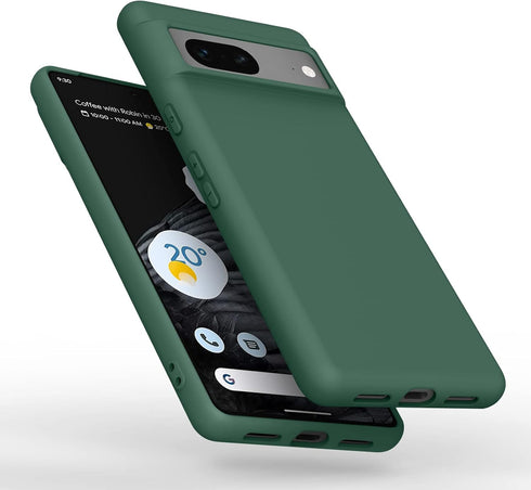 Amzpas Silicone Phone Case Compatible with Google Pixel 7, Soft Protective Smart Phone Case for Women Men, Durable Anti-Scratch Shockproof Phone C...