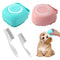 2Pcs Dog Cat Bath Brush Soft Silicone Dog/Puppy Massage Brush Hair Fur Grooming Cleaning Brush with Shampoo Dispenser,for Long Short Haired Pets,w...