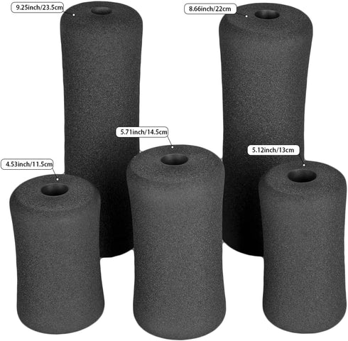 Sponge Foam Foot Pad Roller Pair, Used for Replacing Gym Exercise Equipment, Suitable for 1-inch Rod (Foam 4.53" X 2.56" Od X 0.87" Id)...