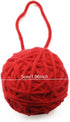 5PCS Handmade Yarn Ball Hand Knitted Yarn Blanket Crochet Yarn Knitting Supplies Holiday Decoration Christmas Gift Ornament, Red......