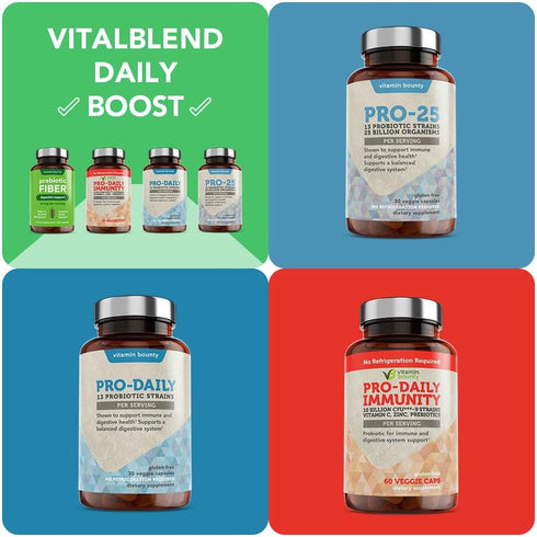 Vitamin Bounty Prebiotic Fiber Digestive Support with PreforPro® - Enhances Probiotic Effectiveness, Supports Digestive Health & Immune System, Re...