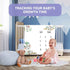 Baby Monthly Milestone Blanket| Koalas Trunk Branch Leaf Wreath | Newborns 1 to 12 Months Unisex Include 4 Frames and 1 Headband 48"x40" BTQQPH126...