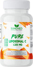 Pure Liposomal Vitamin C - 1200mg Immune System & Collagen health Booster, Anti Aging Skin Vitamins, Sodium Ascorbate, Sunflower Lecithin (120 Cap...