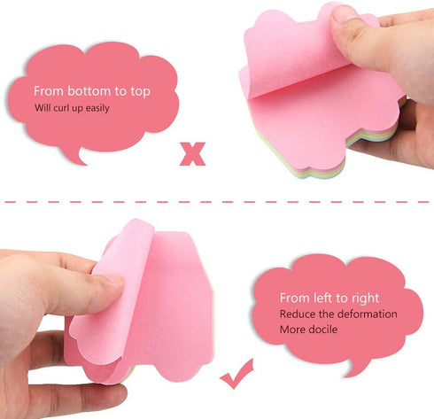 4PCS Car Shaped Sticky Notes, Colored Sticky Notes Car Pink Blue Green Yellow Cute Fun Cool Self-Adhesive Note for Kids School Classroom Office Co...
