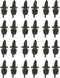 TableCraft H35BK Free Flow Pourers, Black, 24-Pack...