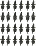 TableCraft H35BK Free Flow Pourers, Black, 24-Pack...