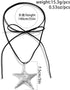 Gothic Black Choker Necklace with Big Puffy Heart Pendant Sexy Starfish Y2K Aesthetic Velvet Collar Neck Chain Boho Neck Accessories for Women and...