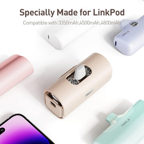 iWALK Charger Bag for Portable Charger 3350mAh, 4500mAh, 4800mAh Power Bank Compatible with iPhone Portable Charger iWALK Portable Charger Fashion...