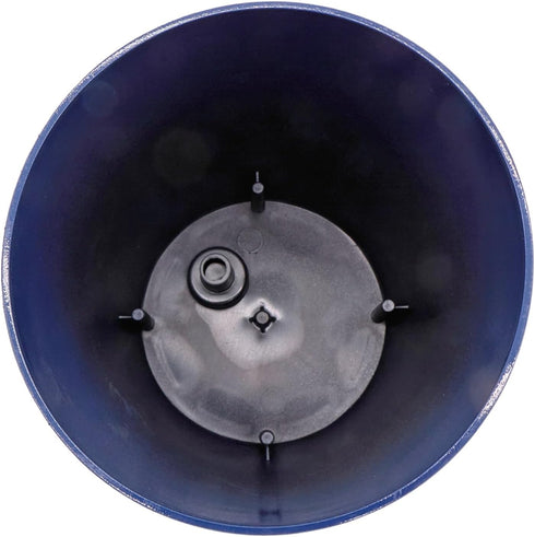 The HC Companies 6 Inch Aria Round Planter - Plastic Plant Pot for Indoor Outdoor Plants Flowers Herbs, Sapphire Blue...