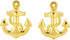 Yacht Boater Sailor Nautical Rope & Boat Anchor Cufflinks For Men Silver Yellow Gold Plated Stainless Steel...