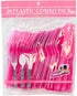 Party Dimensions Plastic Hot Pink | Pack of 48 Cutlery Combo, 48 count...