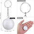 24 Pack White Volleyball Keychains Mini Foam Volleyball Keychain Sport Keychains for Sports Party Favors, School Carnival Reward, Party Bag Gift F...