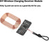 2 Pack Wireless Charger Receiver,DIY Wireless Charging Receiver Module with Magnetic Spacer,Qi Wireless Charging Standard,Built-in Short-Circuit P...