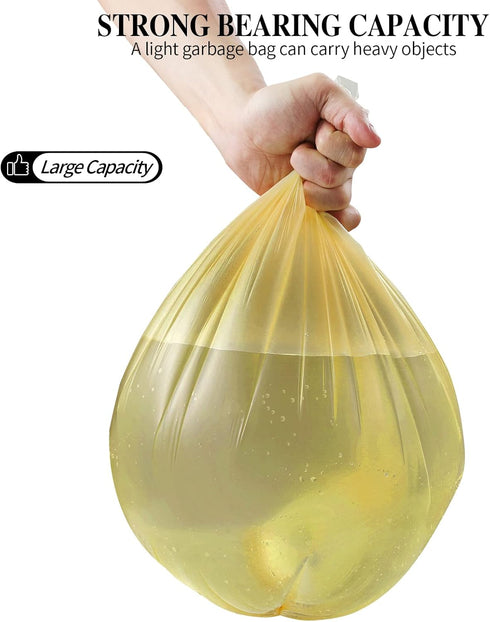 3 Rolls Small Trash Bags - 60 Counts Durable 4 Gallon Small Garbage Bags for home office kitchen Bathroom Bedroom Trash Can liners?Gold?...